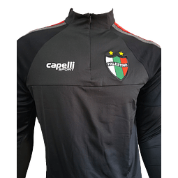 POLERON ENTRENAMIENTO NEGRO NIÑO 2025