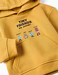 Sweat cardada com capuz Tiny Friends para bebé menino, amarelo - Thumbnail 3