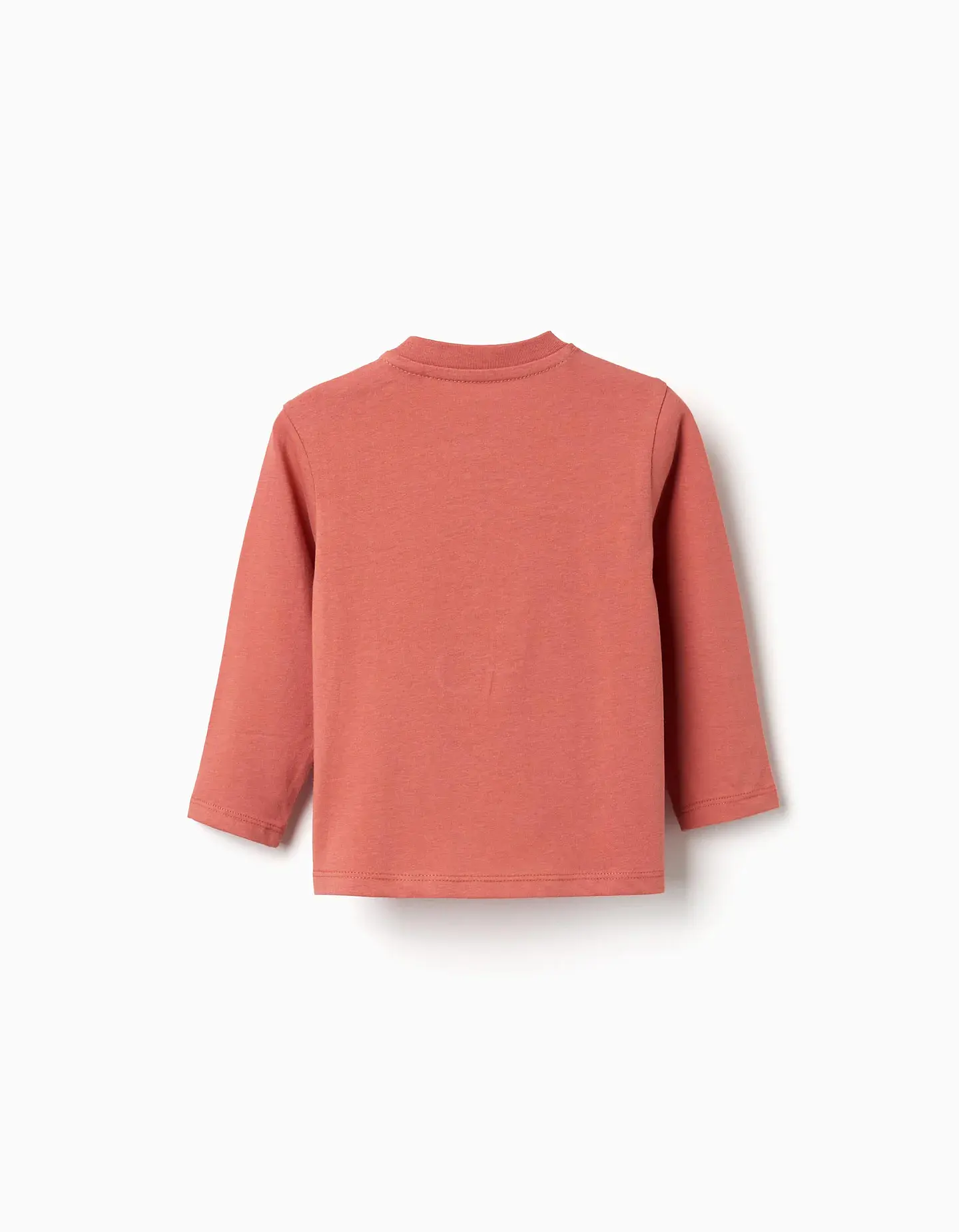 T-shirt de manga comprida com estampado Puzzle para bebé menino, terracota 2