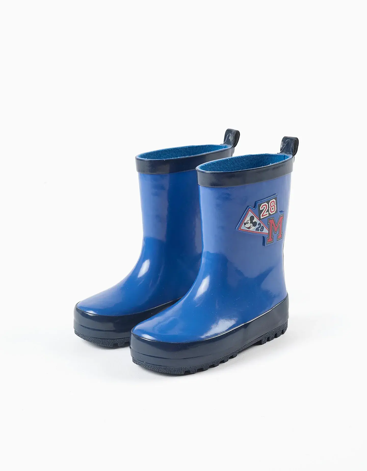 Galochas de borracha com estampado Mickey para bebé menino, azul 2