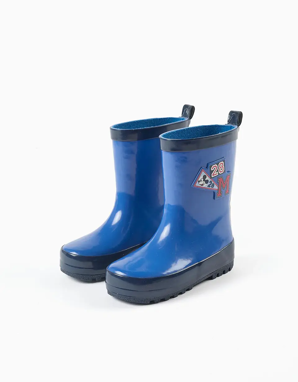 Galochas de borracha com estampado Mickey para bebé menino, azul 2