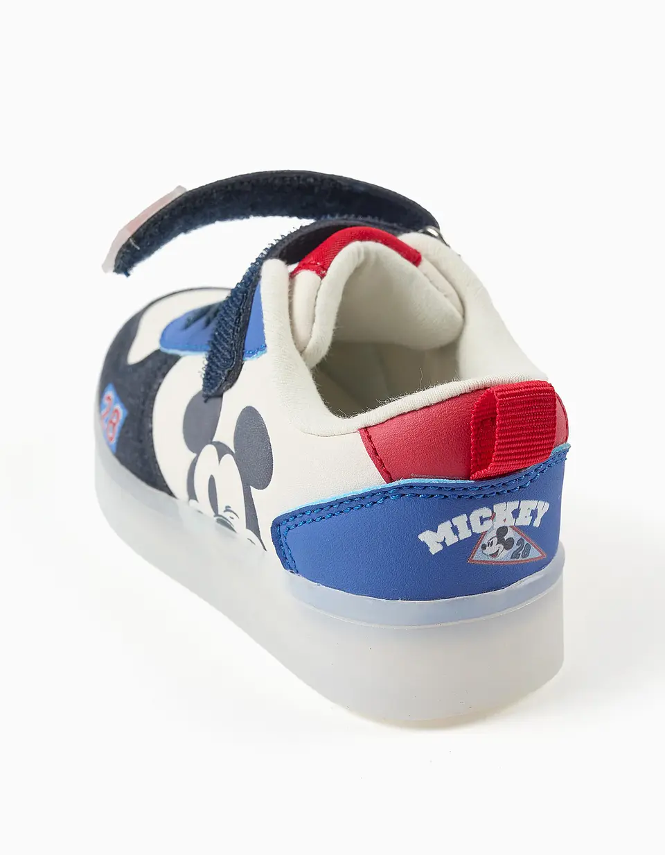 Sapatilhas com luzes e estampado Mickey para bebé menino, azul/branco 5