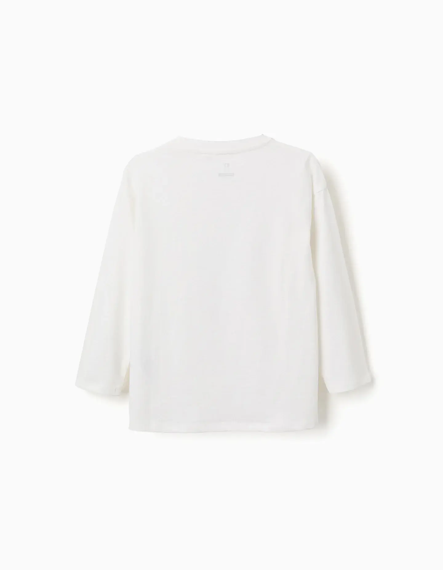 T-shirt de manga comprida com estampado Art of Looking para menino, branco 2