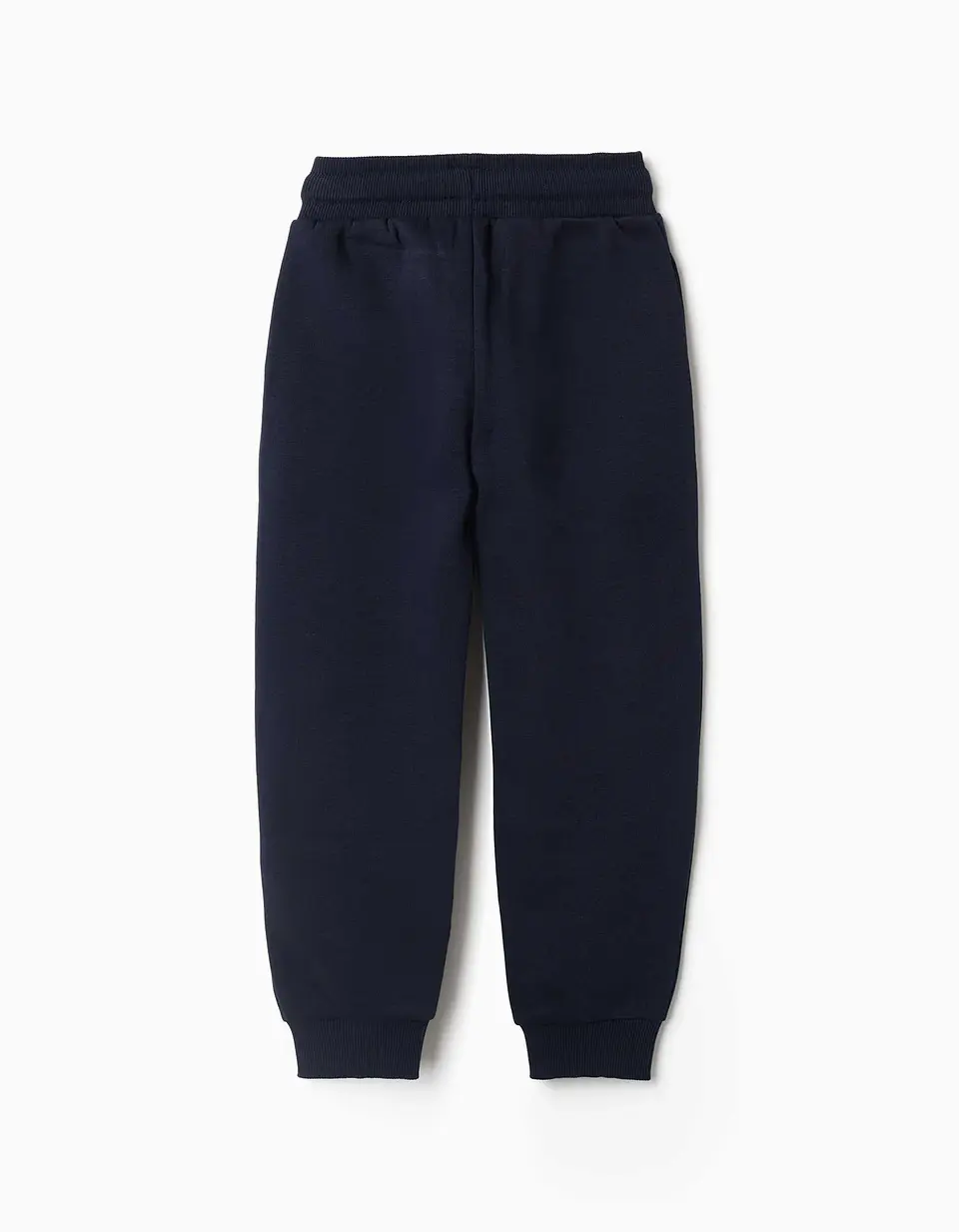 Calças de treino slim de felpa com cordão para menino, azul-marinho 2