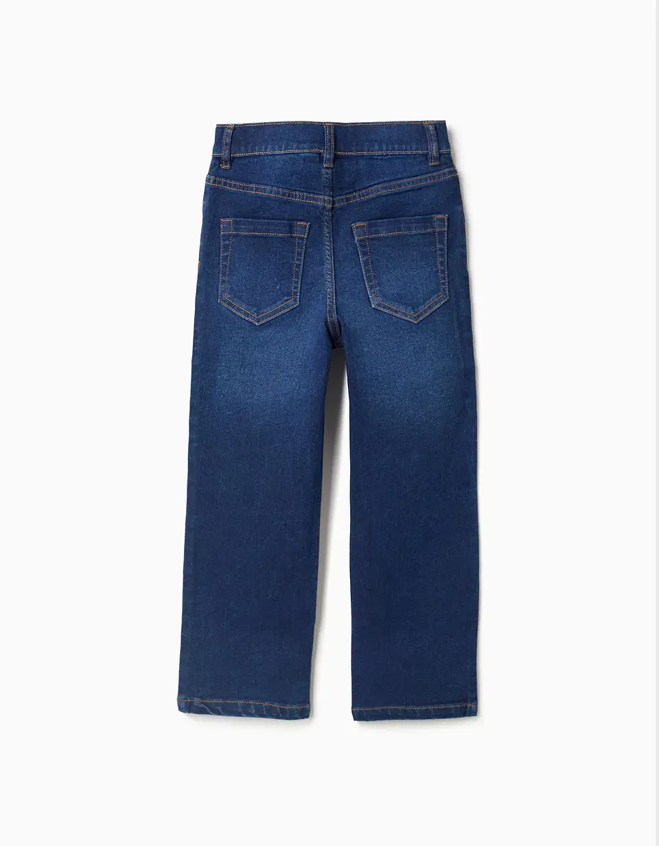 Calças de ganga straight fit para menino, azul-escuro 2