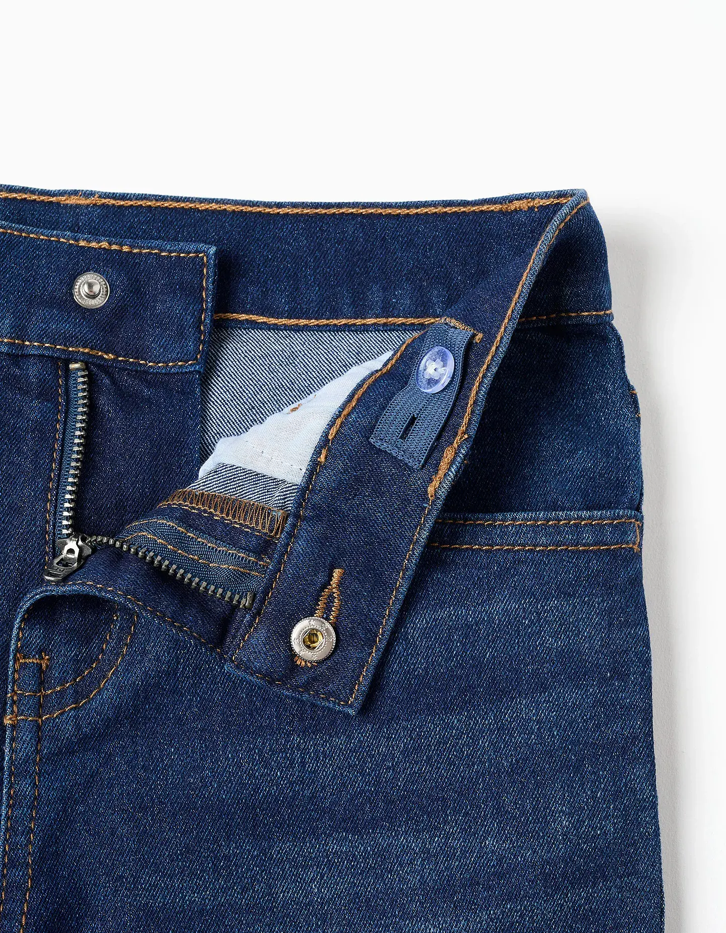 Calças de ganga straight fit para menino, azul-escuro 3
