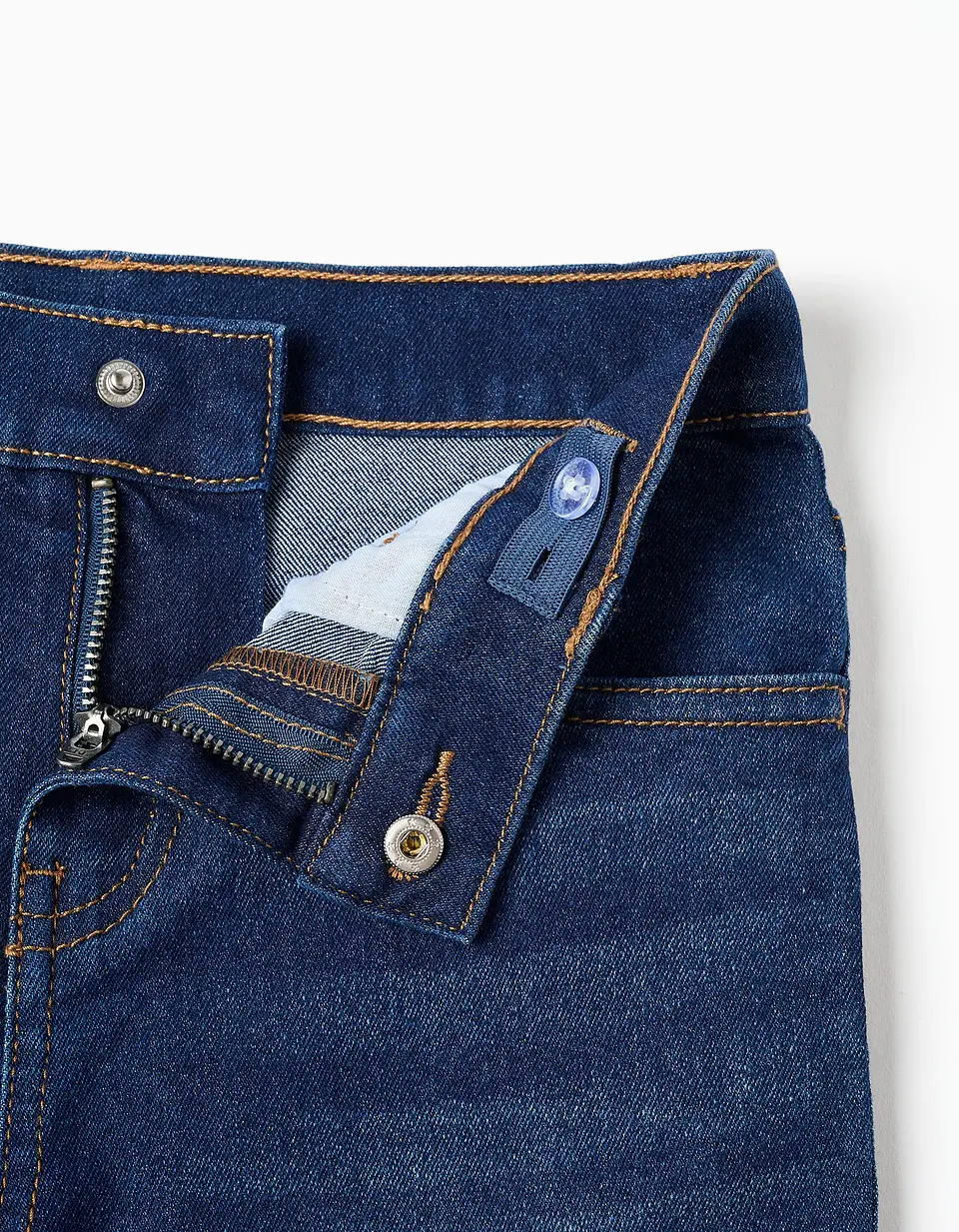 Calças de ganga straight fit para menino, azul-escuro 3