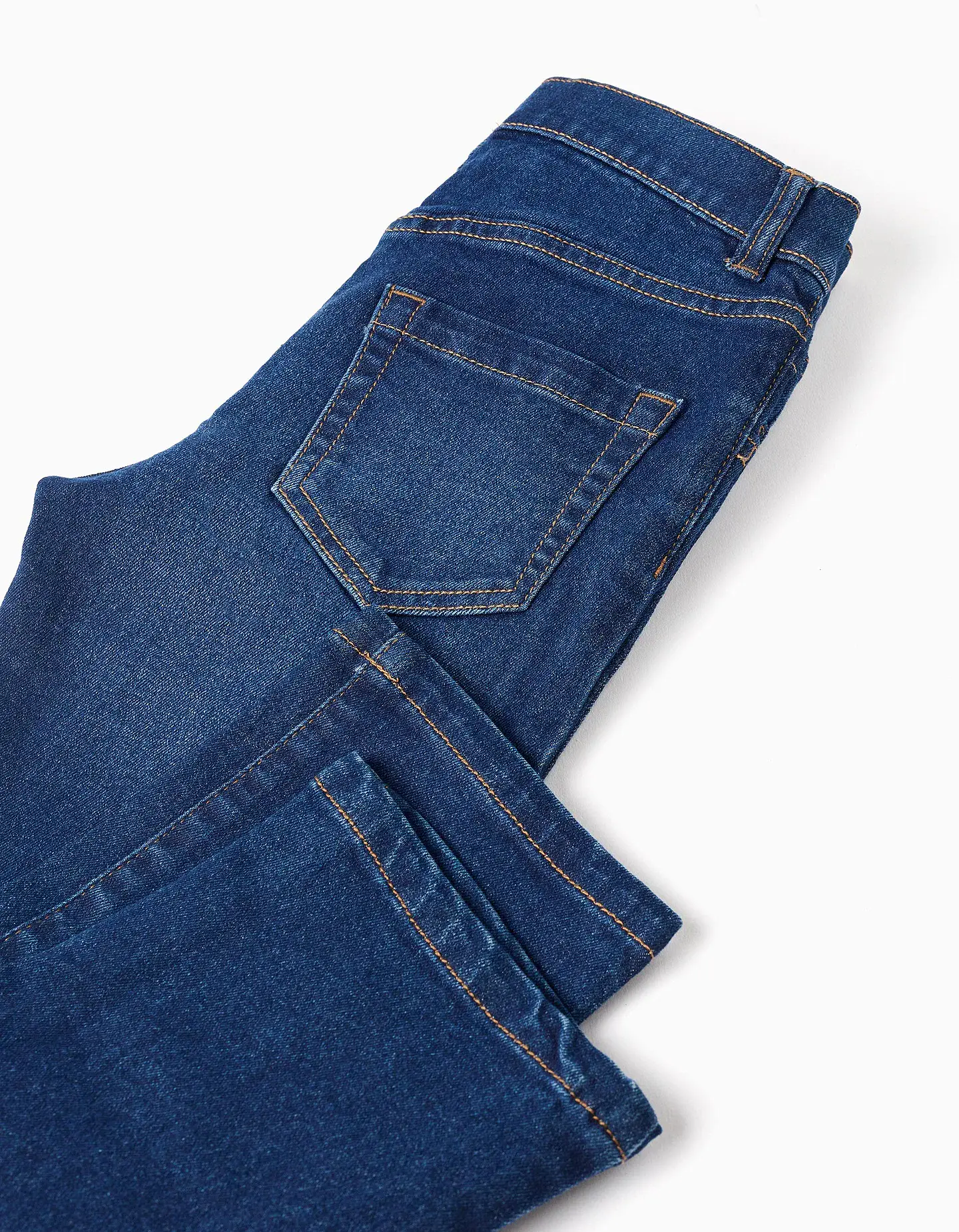 Calças de ganga straight fit para menino, azul-escuro 4