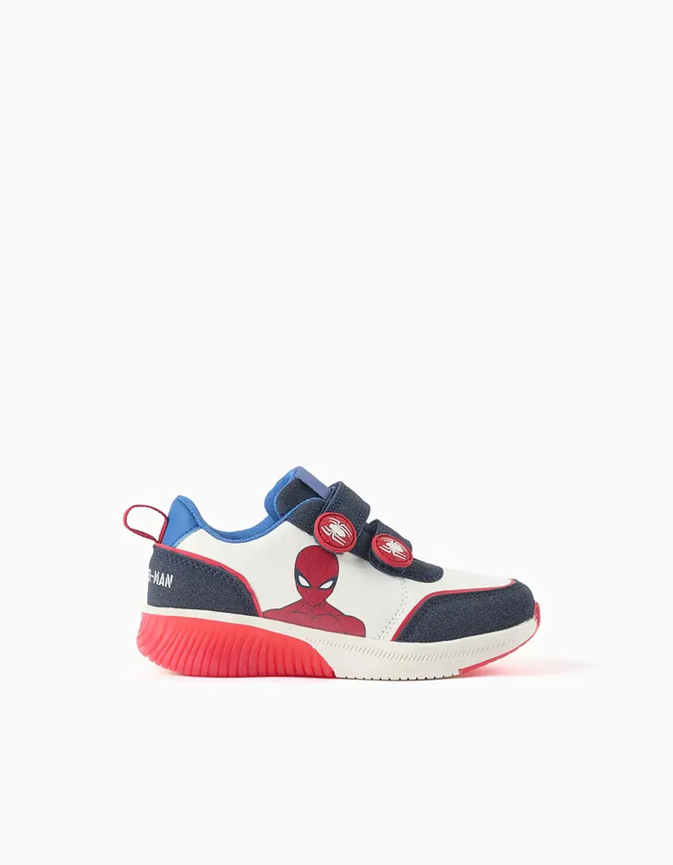 Sapatilhas com luzes Spider-Man para menino, branco/azul/vermelho 1