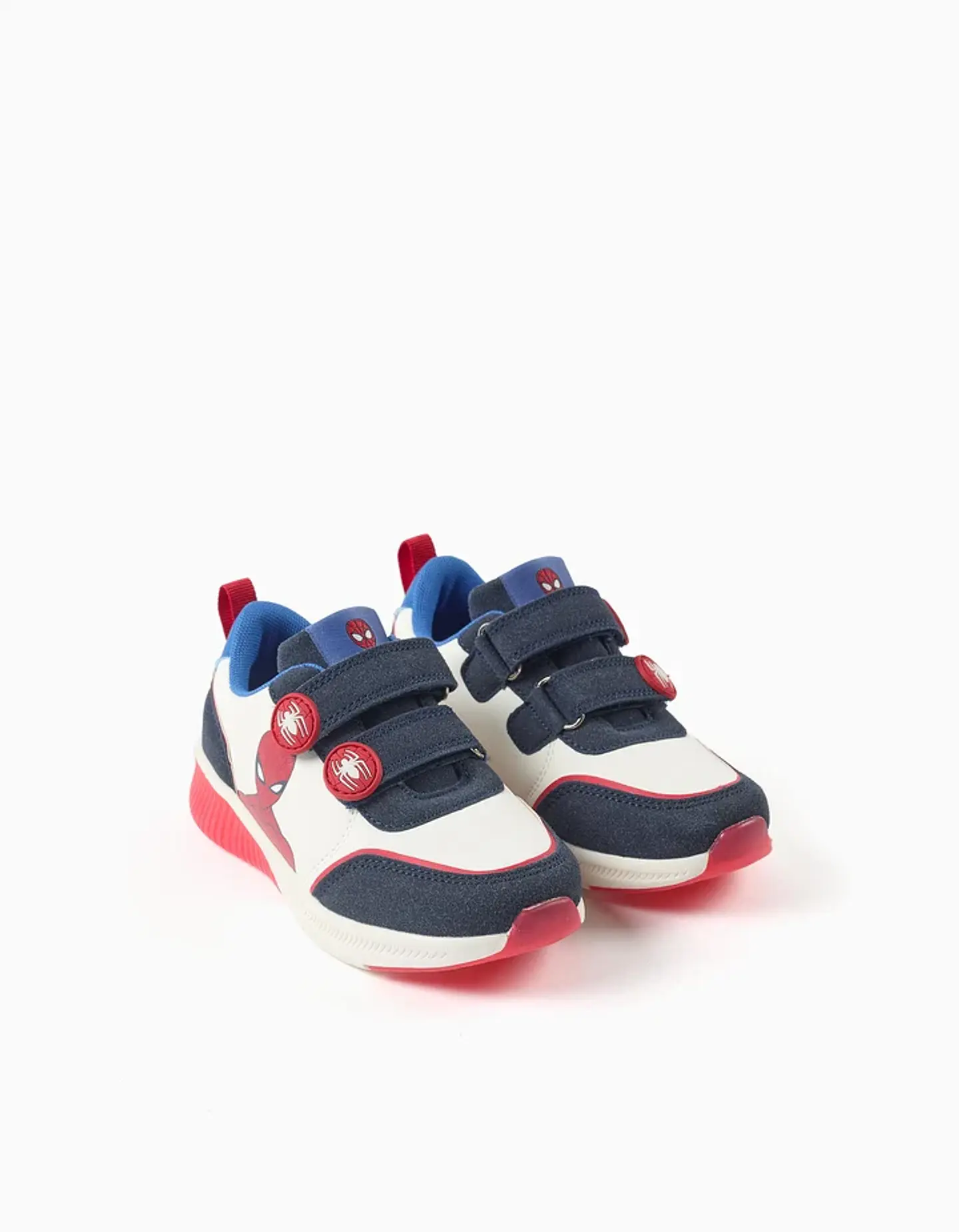 Sapatilhas com luzes Spider-Man para menino, branco/azul/vermelho 2