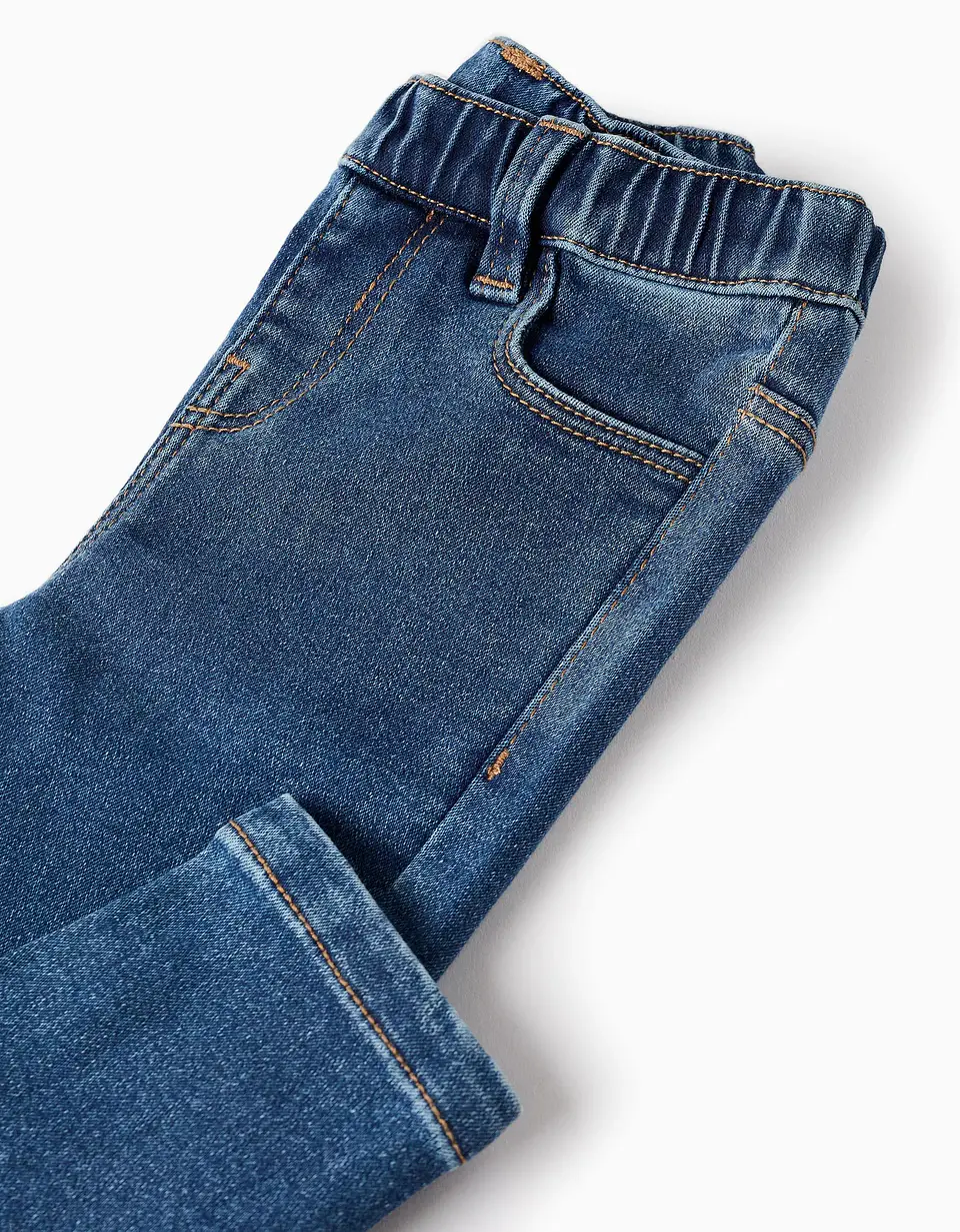 Calças de Ganga para Bebé Menina, Azul 4