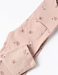 Jardineiras de sarja com motivo floral para bebé menina, rosa-claro - Thumbnail 4