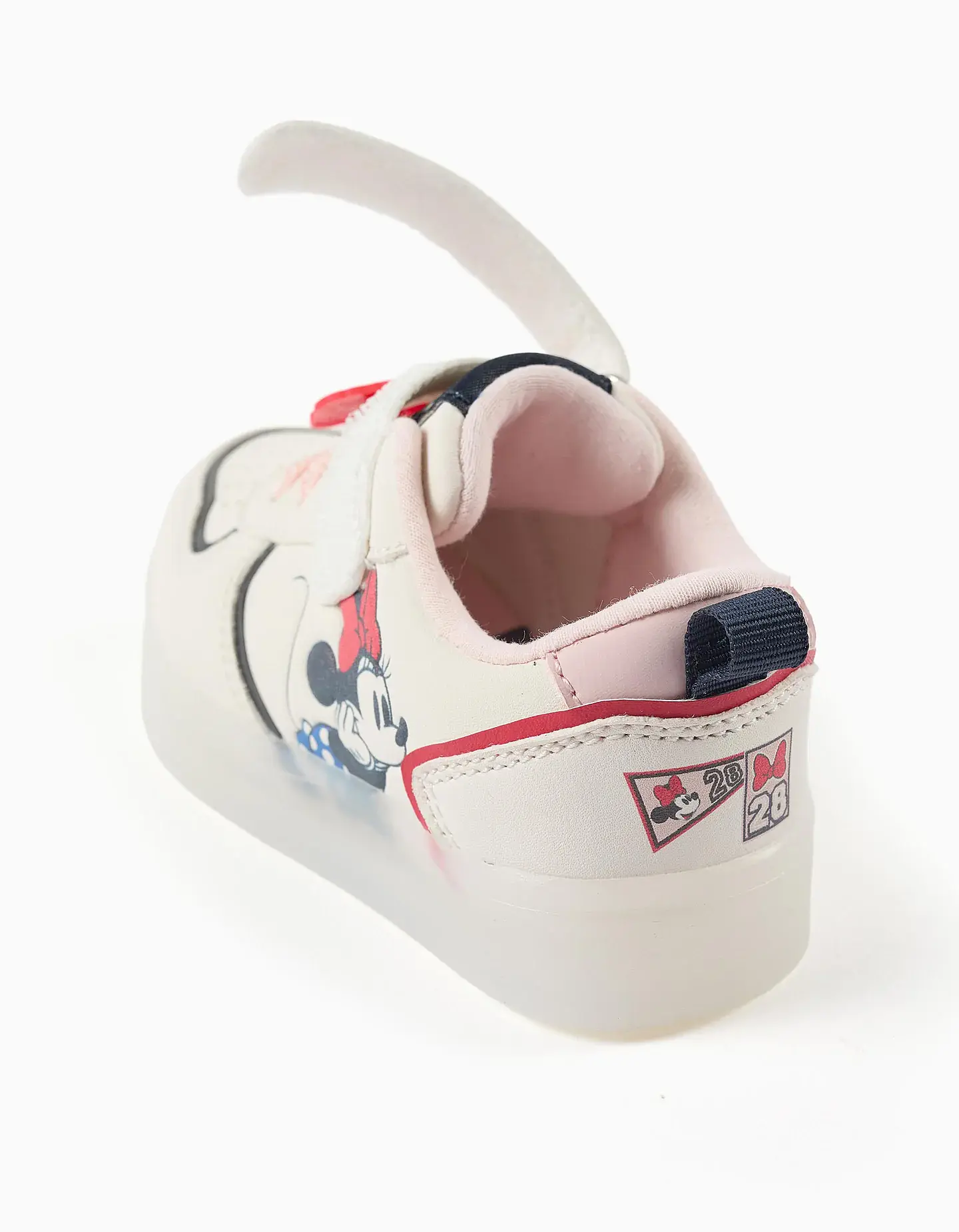 Sapatilhas com luzes e estampado Minnie para bebé menina, bege-claro 4