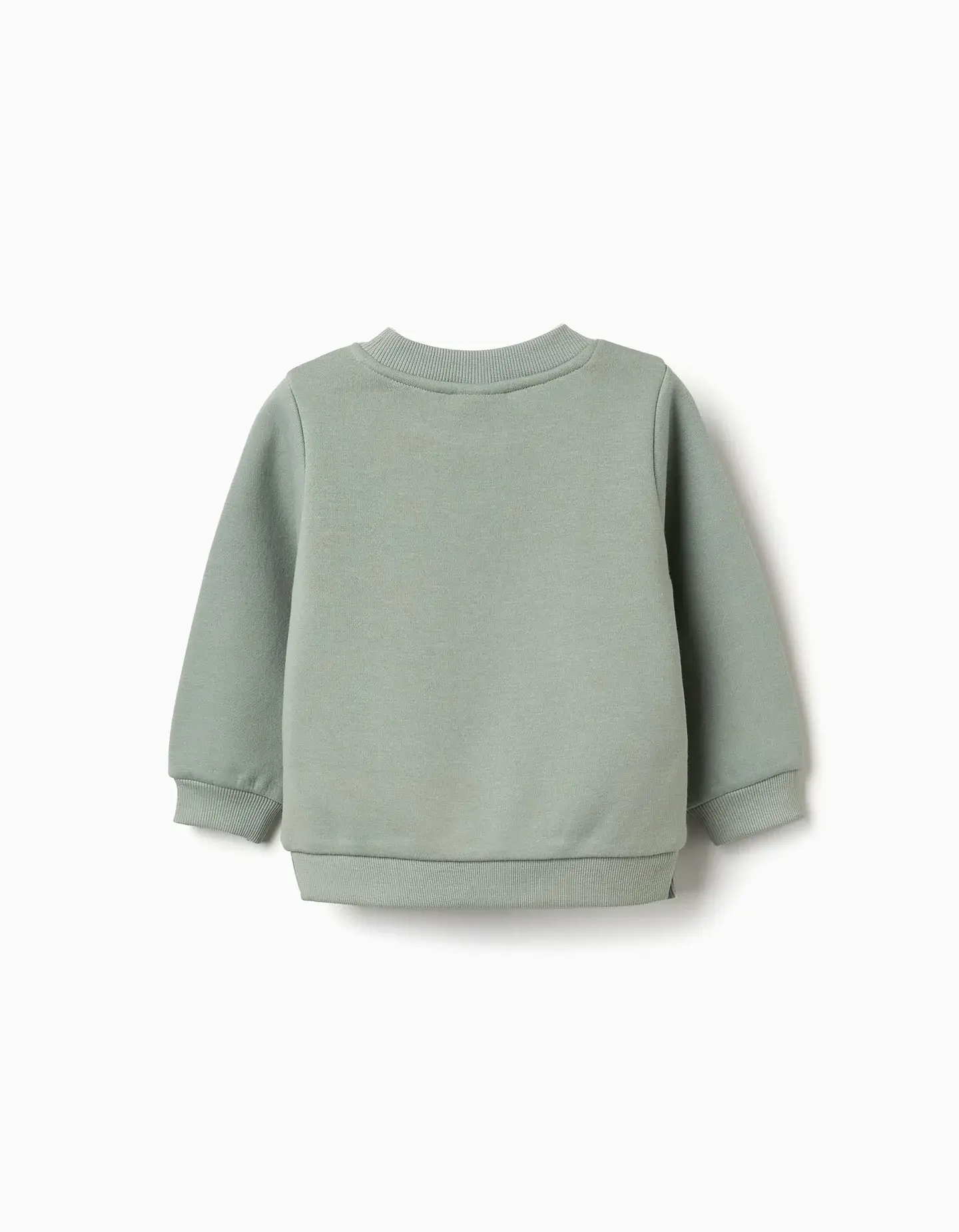 Sweat cardada com flores e corações para bebé menina, verde-escuro 2