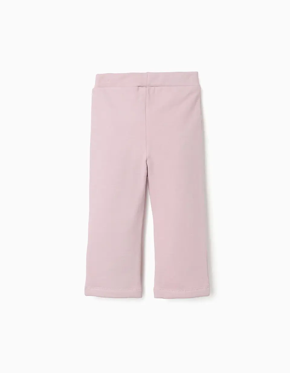 Leggings à boca de sino cardadas para bebé menina, lilás 2
