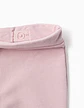 Leggings à boca de sino cardadas para bebé menina, lilás - Thumbnail 3