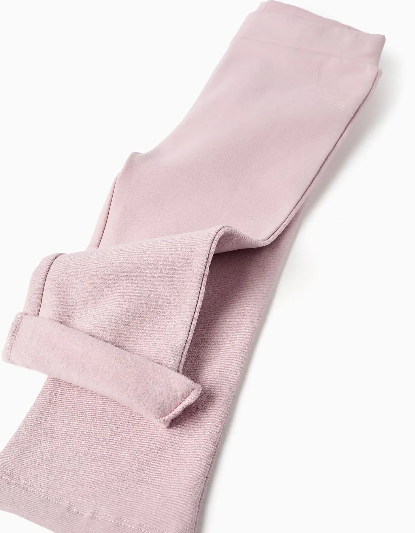 Leggings à boca de sino cardadas para bebé menina, lilás 4