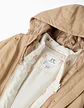 Parka 3-em-1 acolchoada com capuz para menina, bege/branco - Thumbnail 7