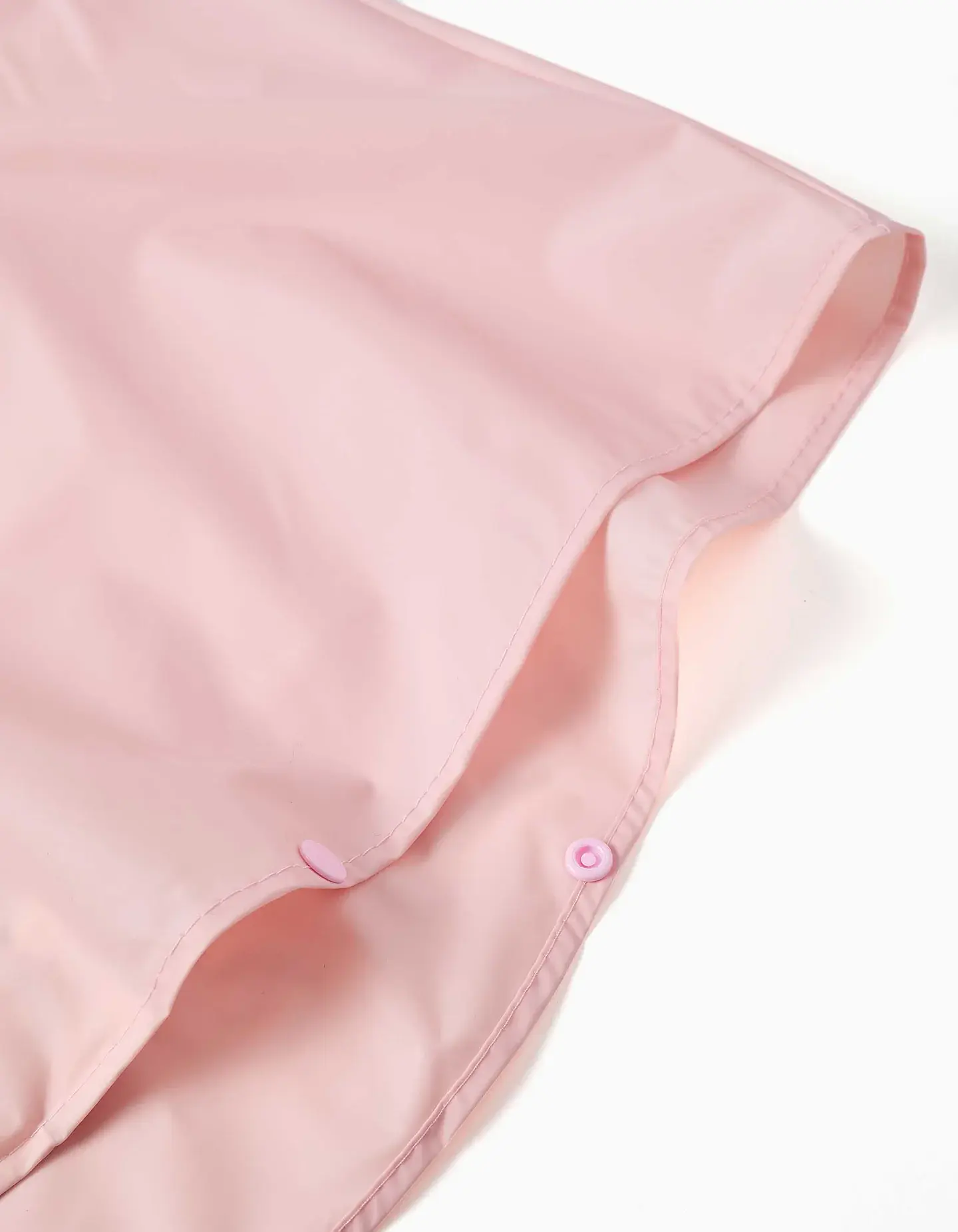 Poncho de chuva com capuz e estampado Stitch para bebé e menina, rosa 4