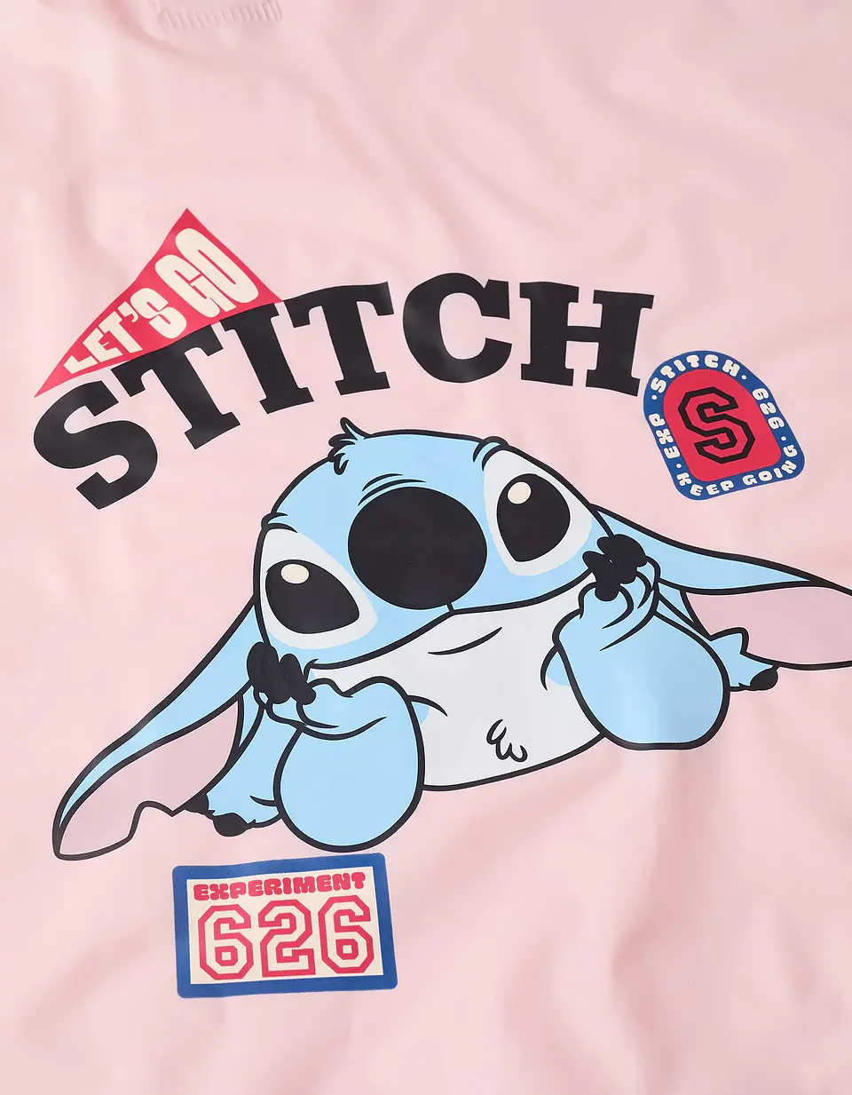 Poncho de chuva com capuz e estampado Stitch para bebé e menina, rosa 5