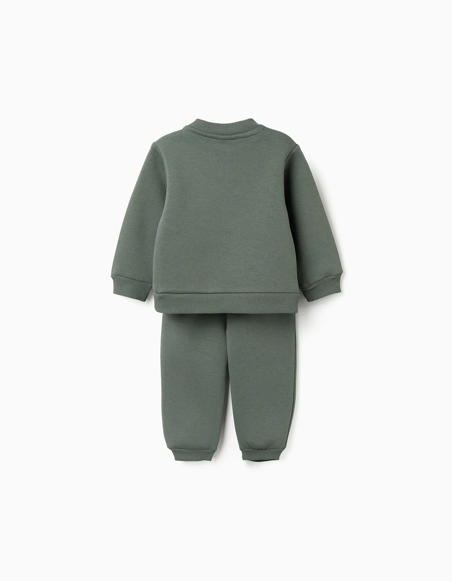 SET HOODIE PANTS BRUSHED - DARK GREEN 2