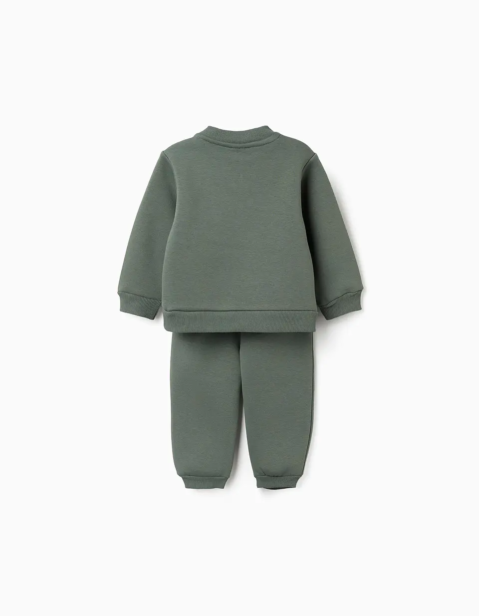SET HOODIE PANTS BRUSHED - DARK GREEN 2
