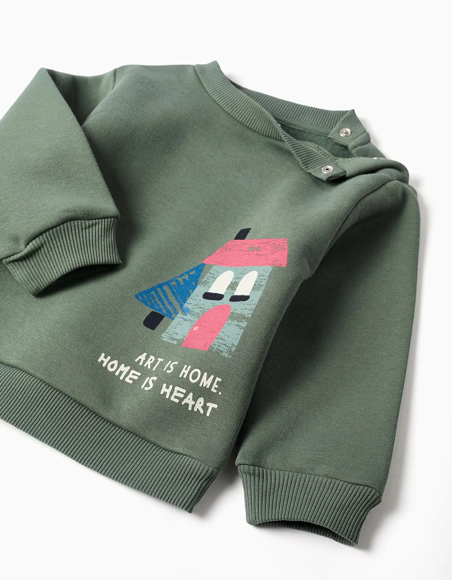 SET HOODIE PANTS BRUSHED - DARK GREEN 3