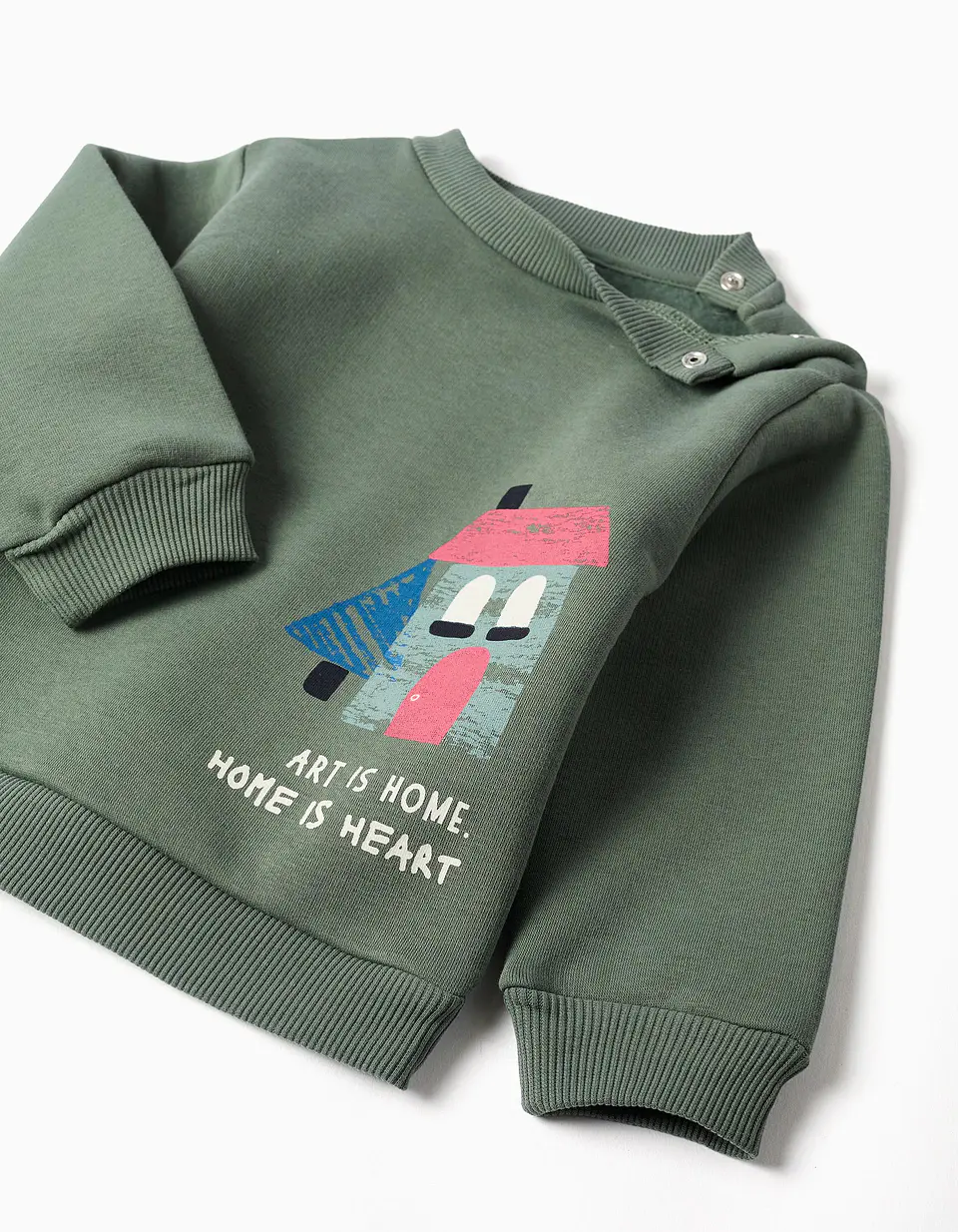SET HOODIE PANTS BRUSHED - DARK GREEN 3