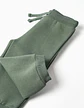 SET HOODIE PANTS BRUSHED - DARK GREEN - Thumbnail 4