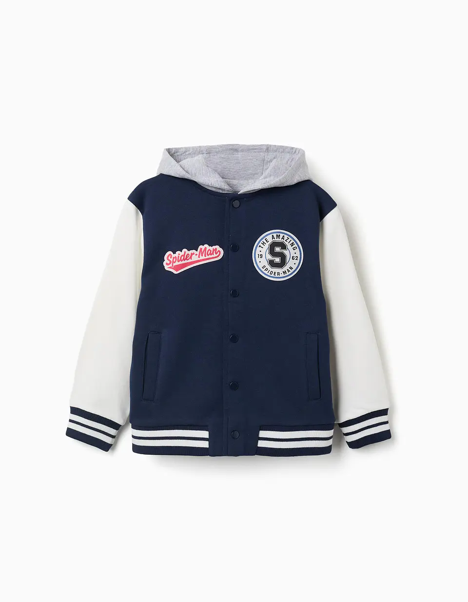  JACKET FLEECE BRUSHED - DARK BLUE 1