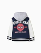  JACKET FLEECE BRUSHED - DARK BLUE - Thumbnail 2