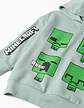 Minecraft HOODIE FLEECE BRUSHED - Verde - Thumbnail 3