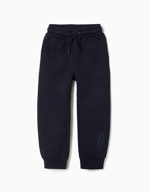 PANTS FLEECE BRUSHED - DARK BLUE
