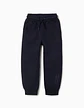 PANTS FLEECE BRUSHED - DARK BLUE - Thumbnail 1