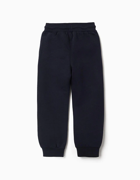 PANTS FLEECE BRUSHED - DARK BLUE