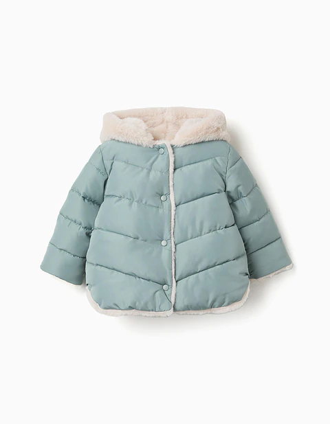 PARKA HOODED PES - GREEN