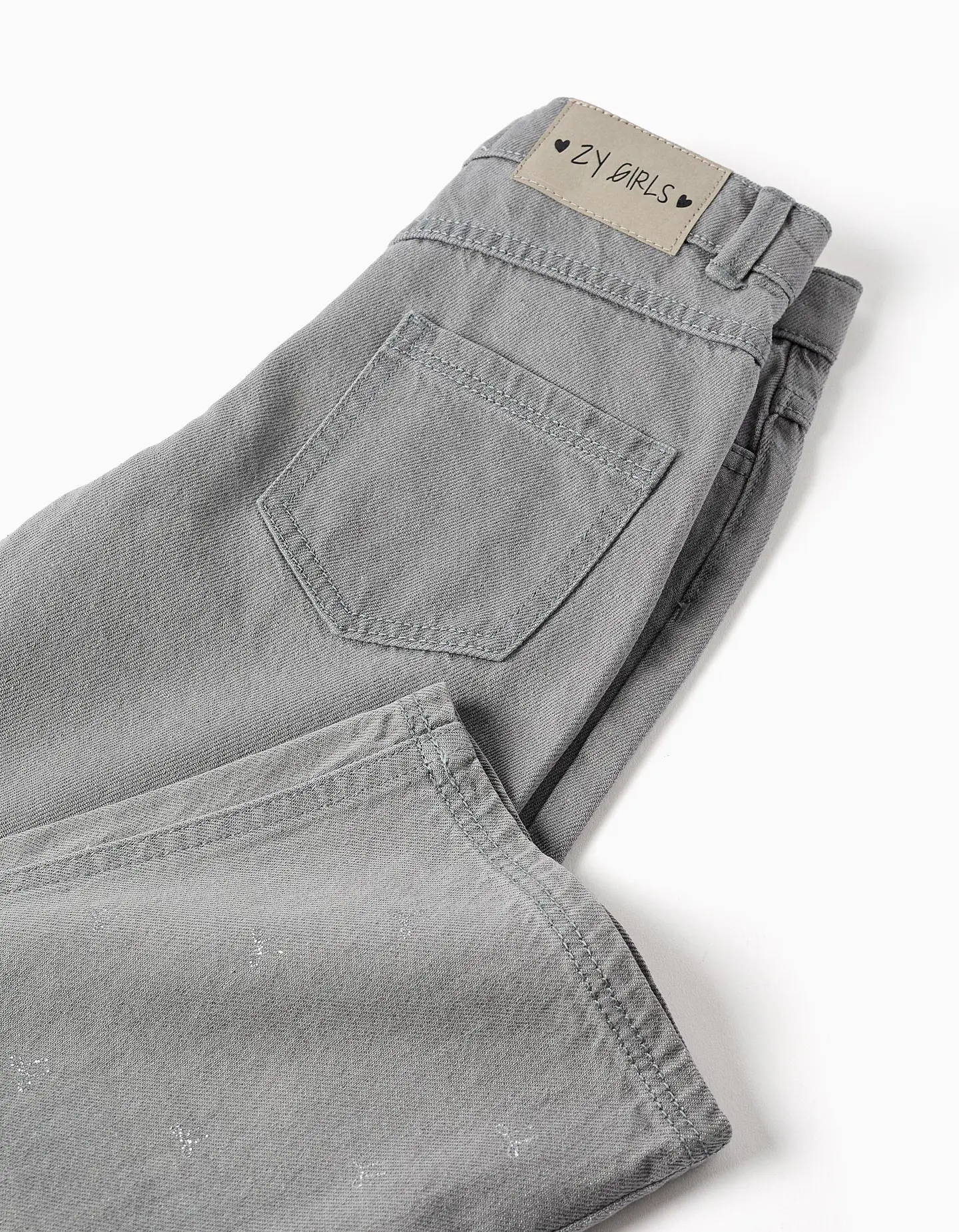  PANTS DENIM GLITTER - LIGHT GREY 4