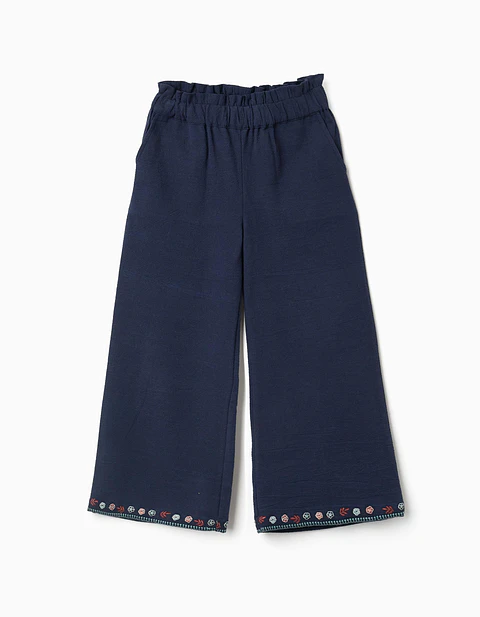  PANTS COTTON - DARK BLUE