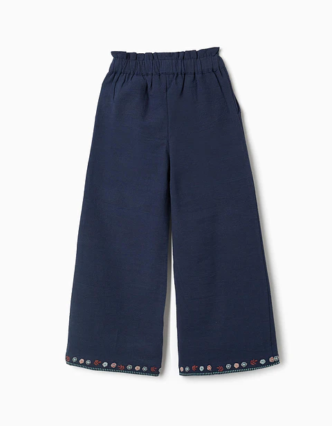  PANTS COTTON - DARK BLUE