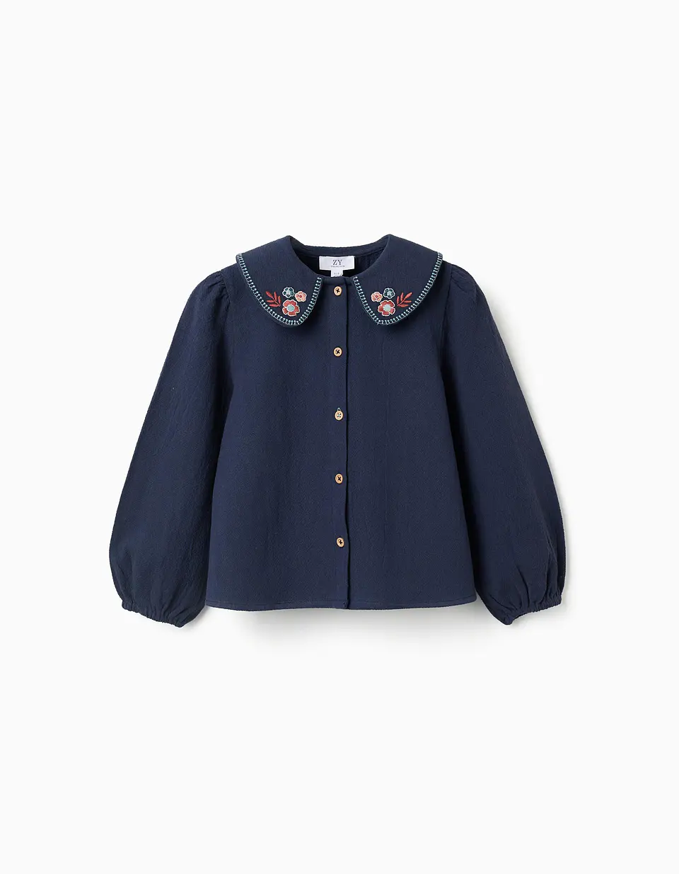  SHIRT LS COTTON - DARK BLUE 1