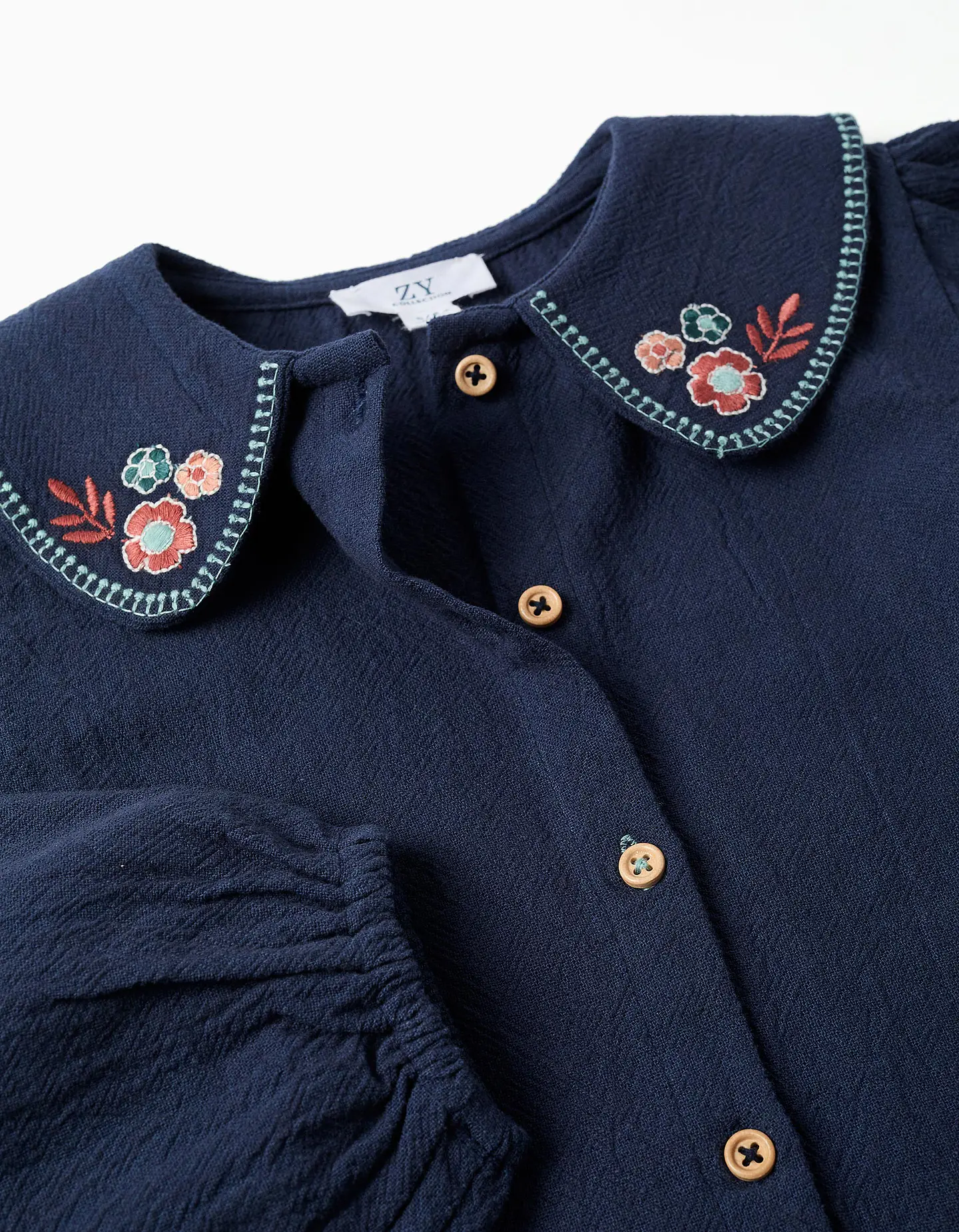  SHIRT LS COTTON - DARK BLUE 3