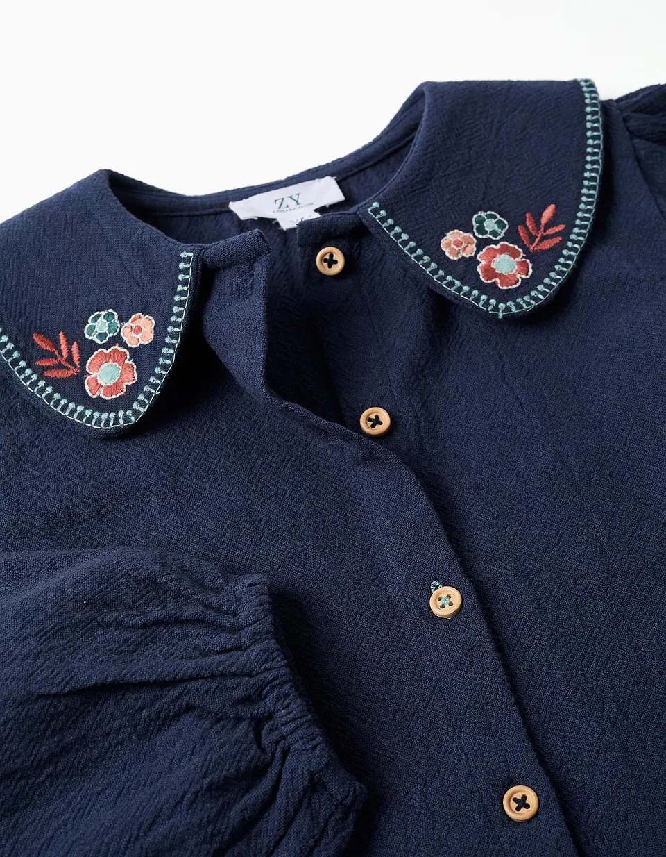  SHIRT LS COTTON - DARK BLUE 3