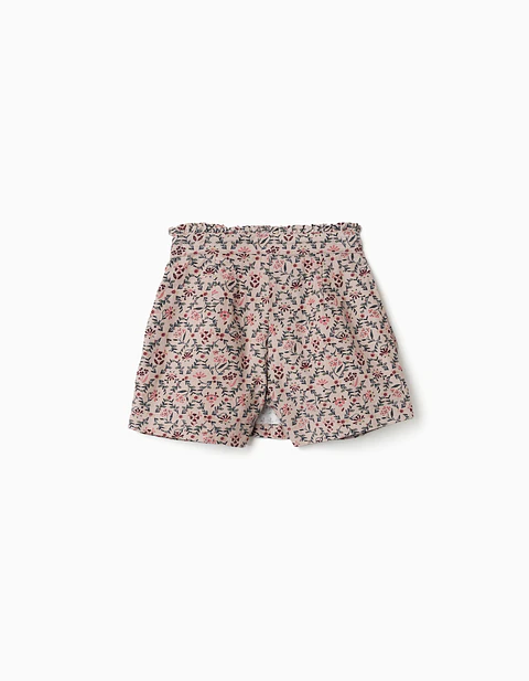 SHORTS AOP CORDUROY - LIGHT BEIGE