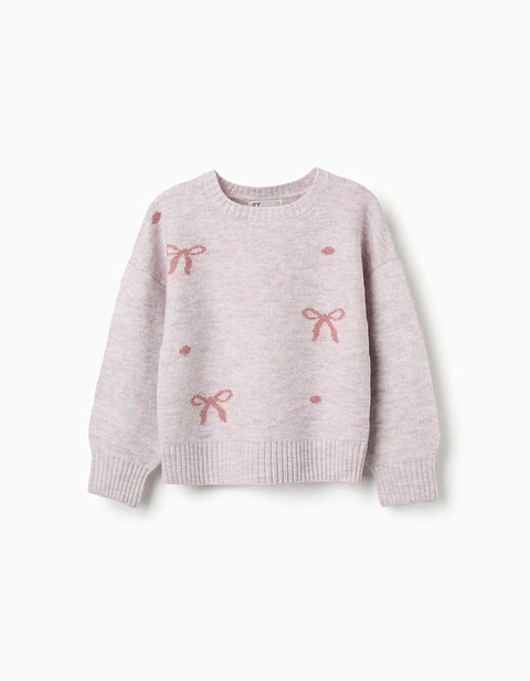  Knit Sweater - LIGHT PINK