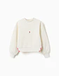 SWEAT FLEECE BRUSHED - WHITE - Thumbnail 1