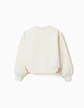 SWEAT FLEECE BRUSHED - WHITE - Thumbnail 2