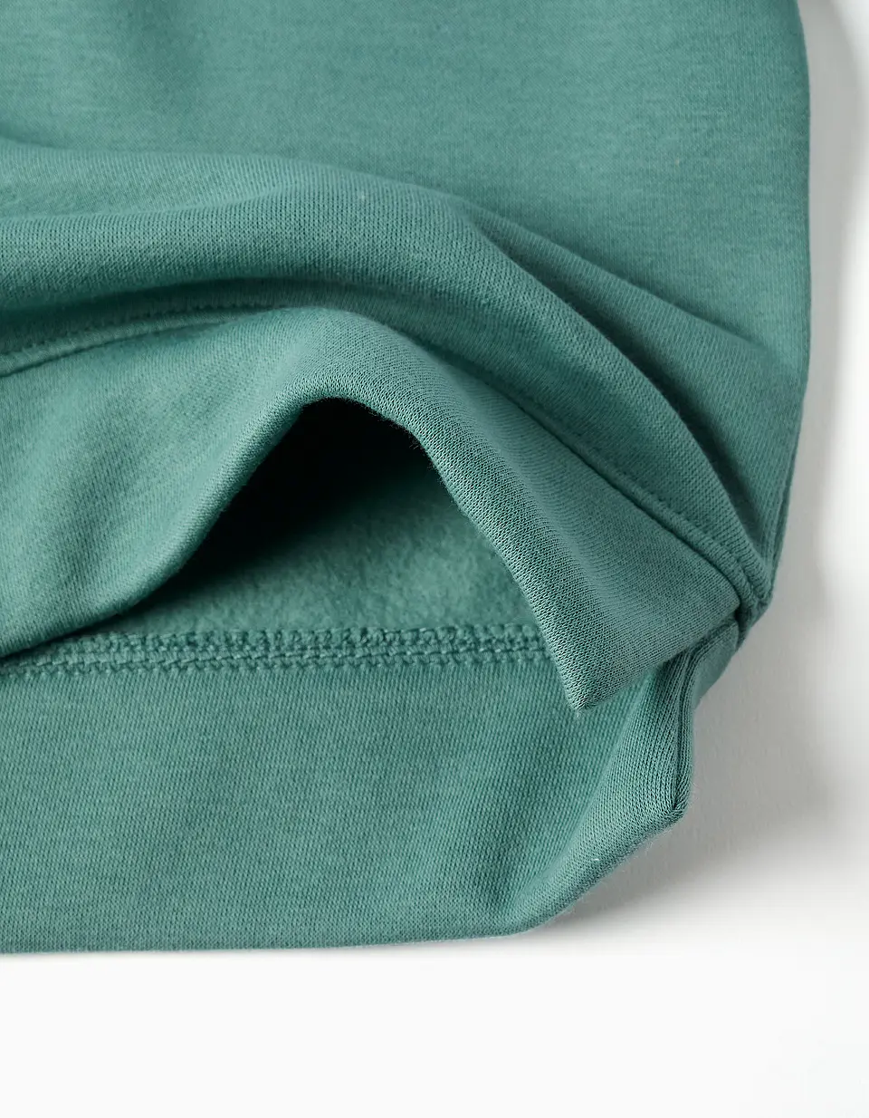 LS SWEATER FLEECE BRUSHED - LIGHT MOSS GREEN 4