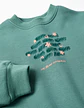 LS SWEATER FLEECE BRUSHED - LIGHT MOSS GREEN - Thumbnail 3