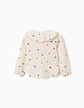 BLOUSE LS COTTON - WHITE - Thumbnail 2