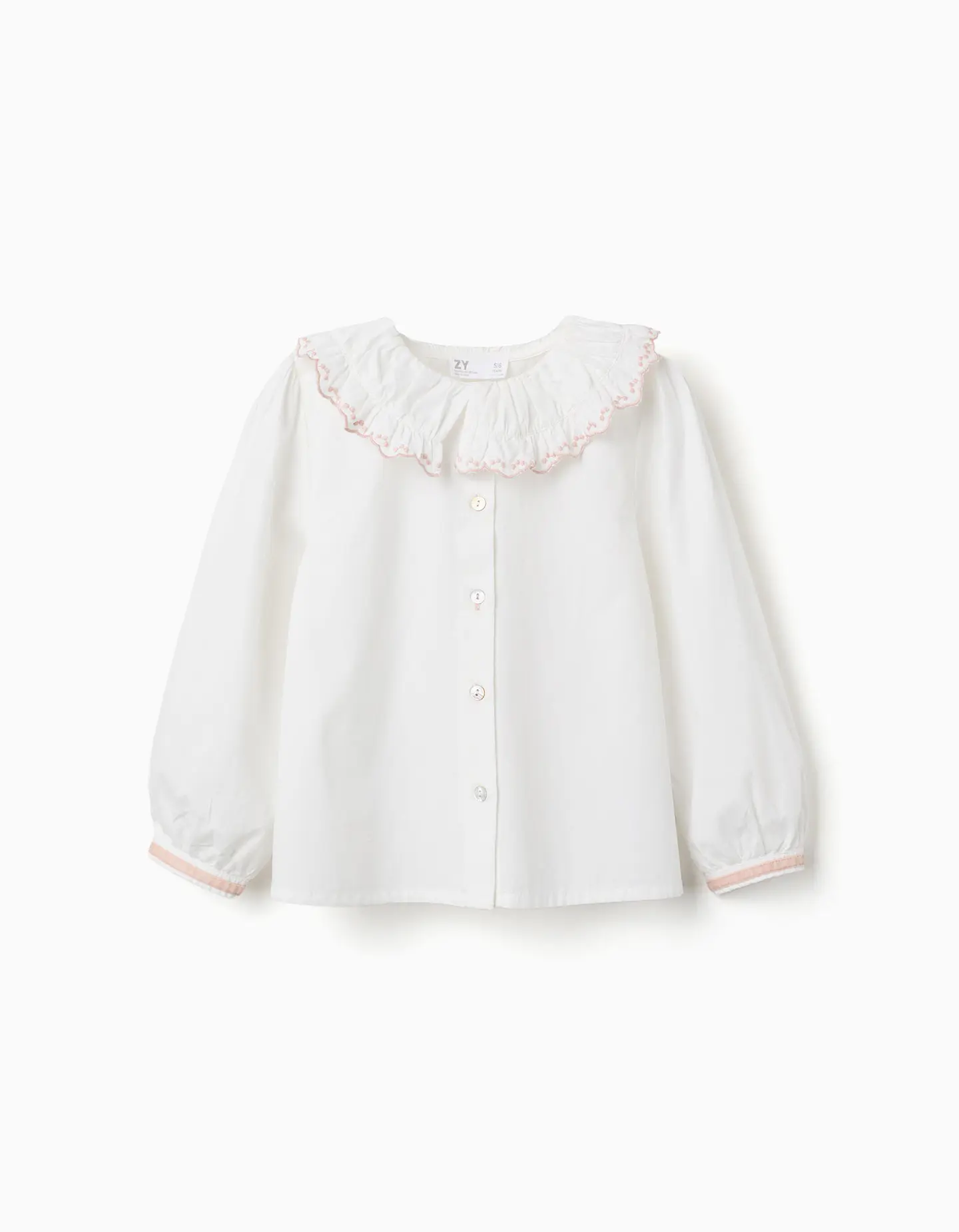  LS SHIRT POPLIN - WHITE 1